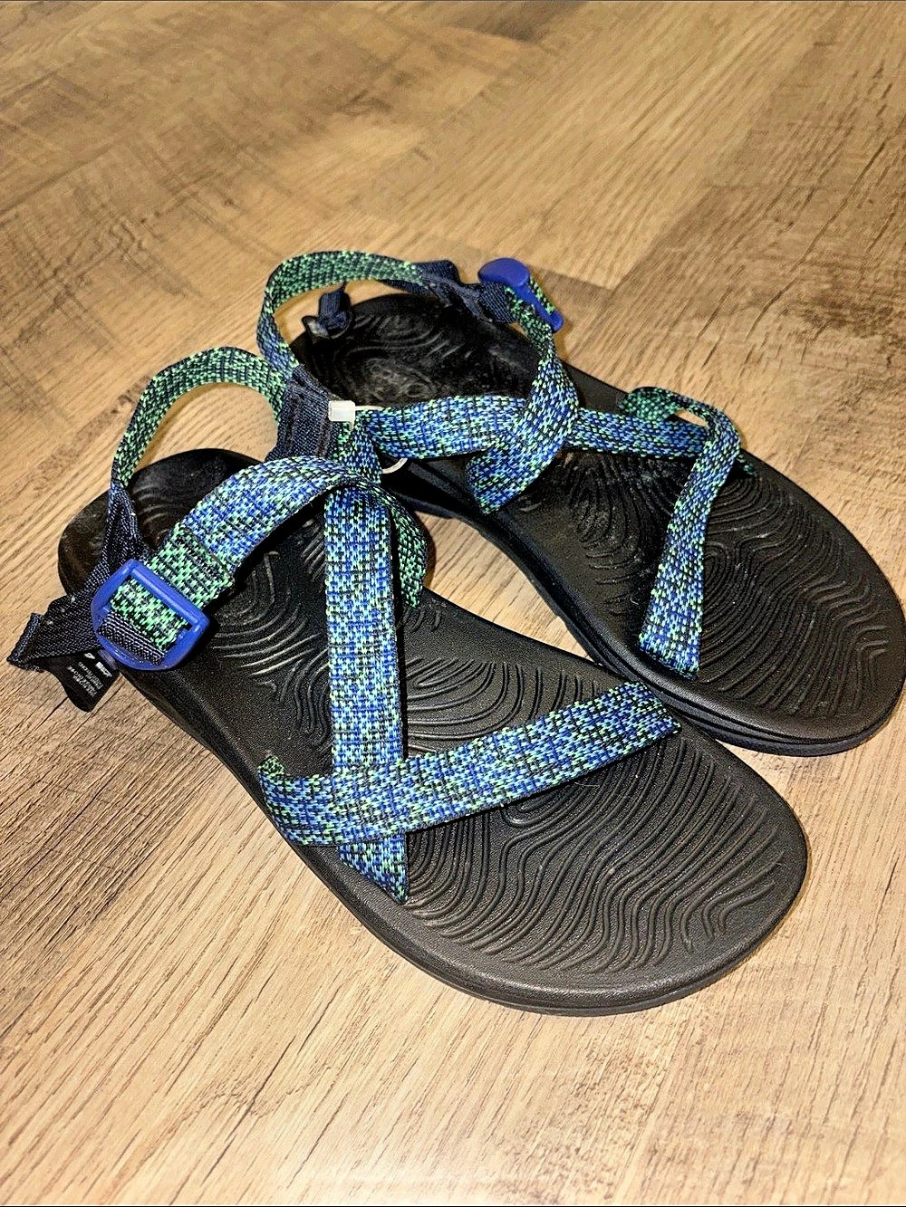 Chaco Z/Cloud 2 Sandals Black & Blue Sport Sandals